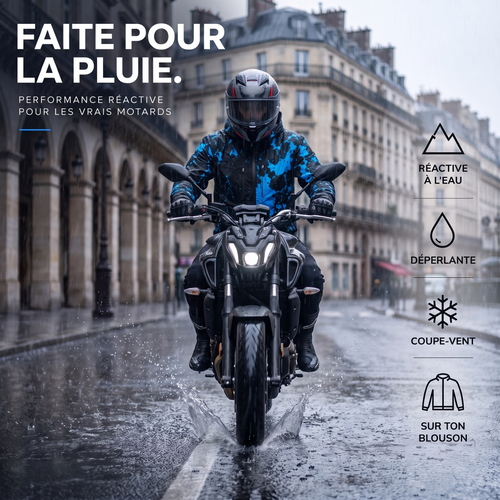 Veste moto réactive à la pluie SPLASHRIDE