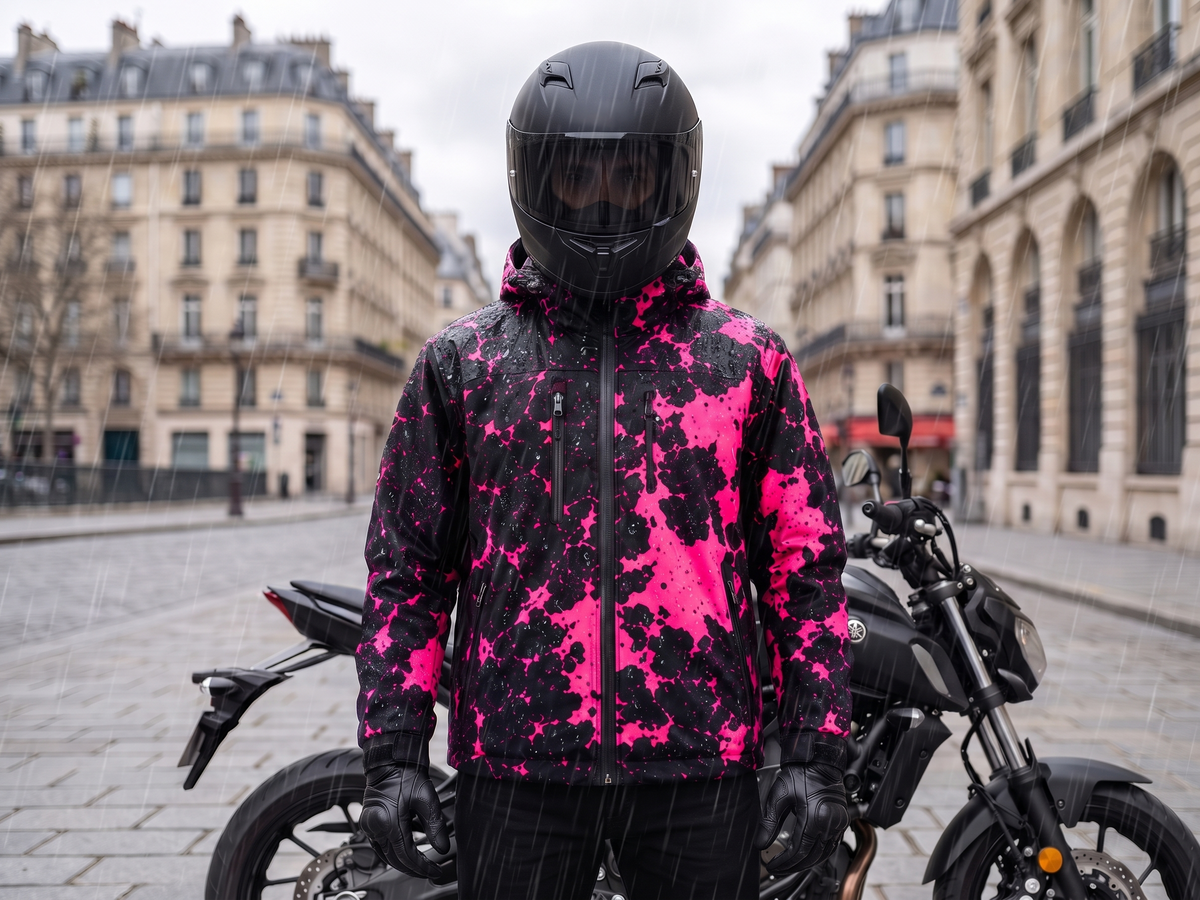 Nasse Jacke